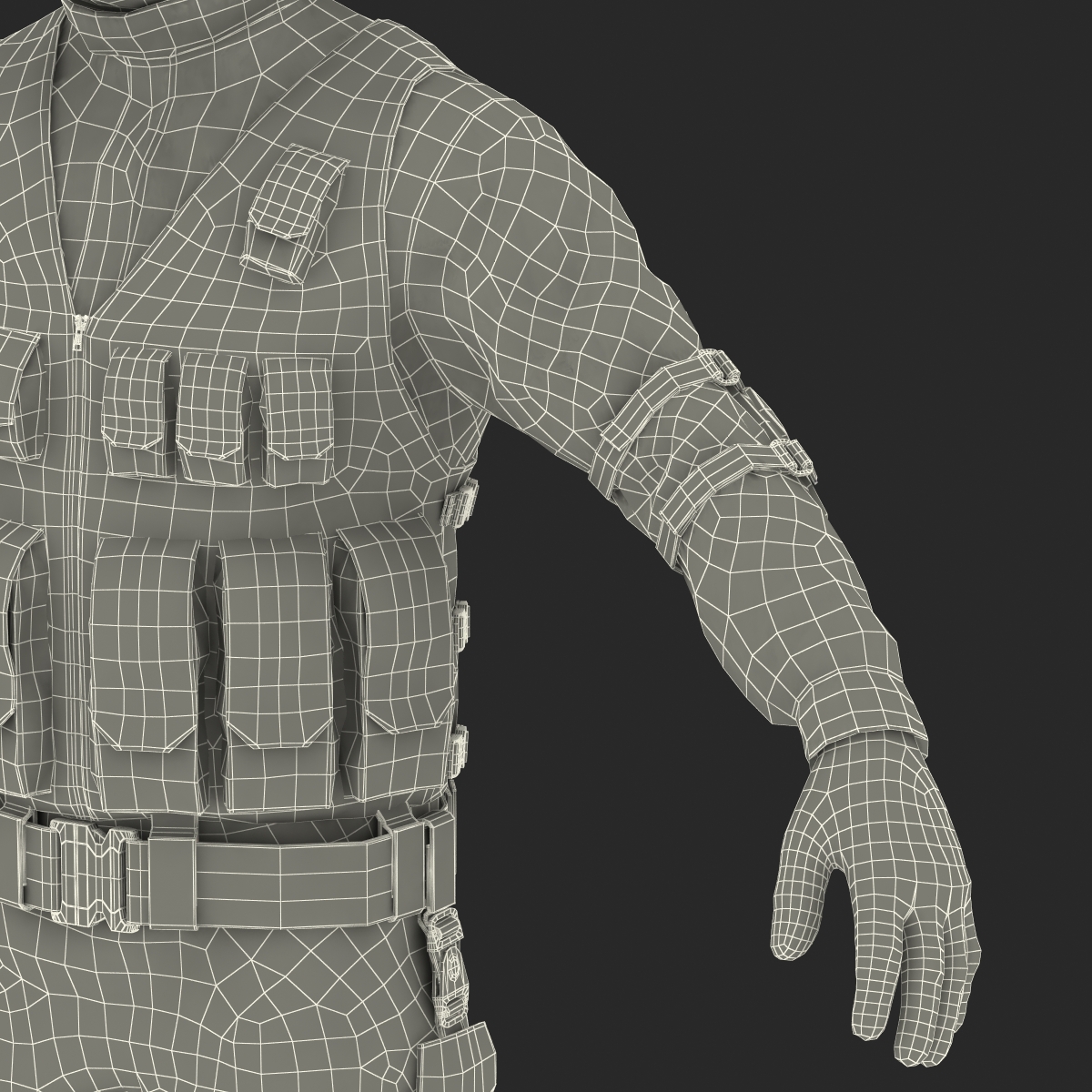 3D model SWAT Man