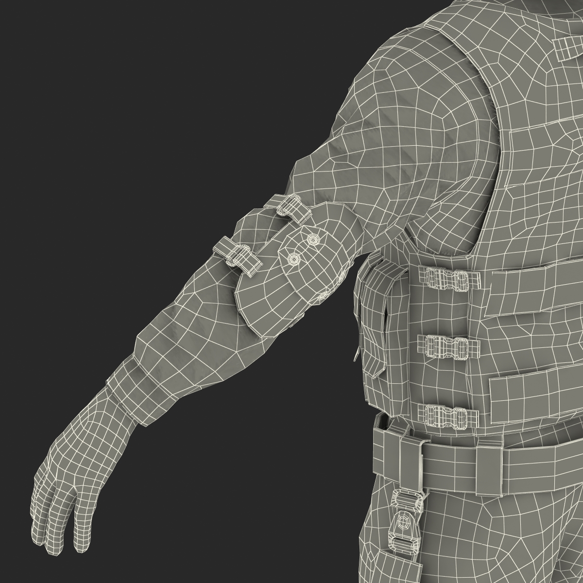 3D model SWAT Man