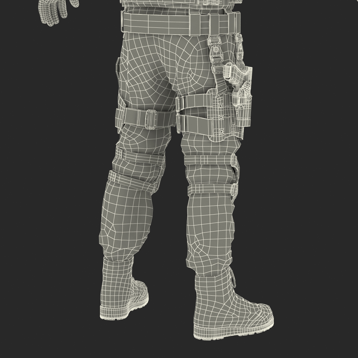 3D model SWAT Man