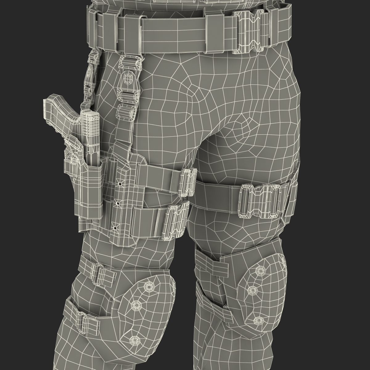 3D model SWAT Man