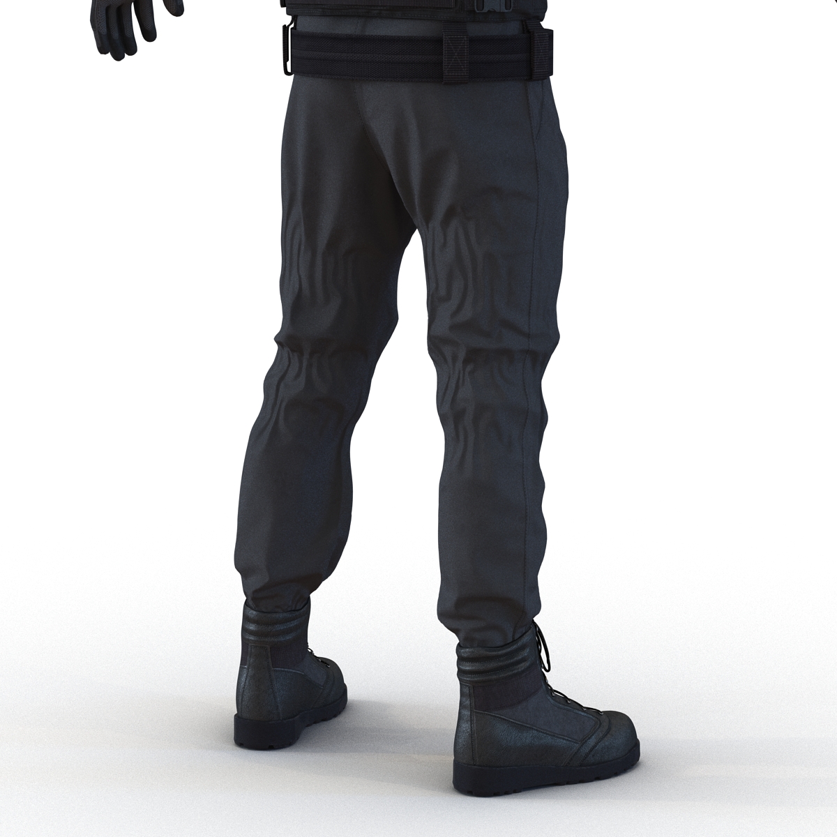 3D SWAT Man Asian Rigged 3 model