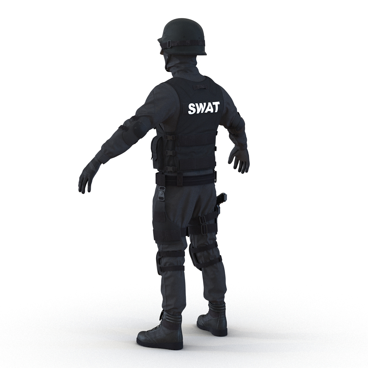 SWAT Man Asian 3D model