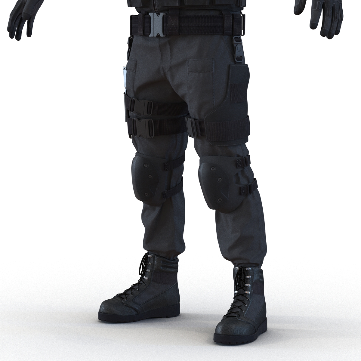 SWAT Man Asian 3D model