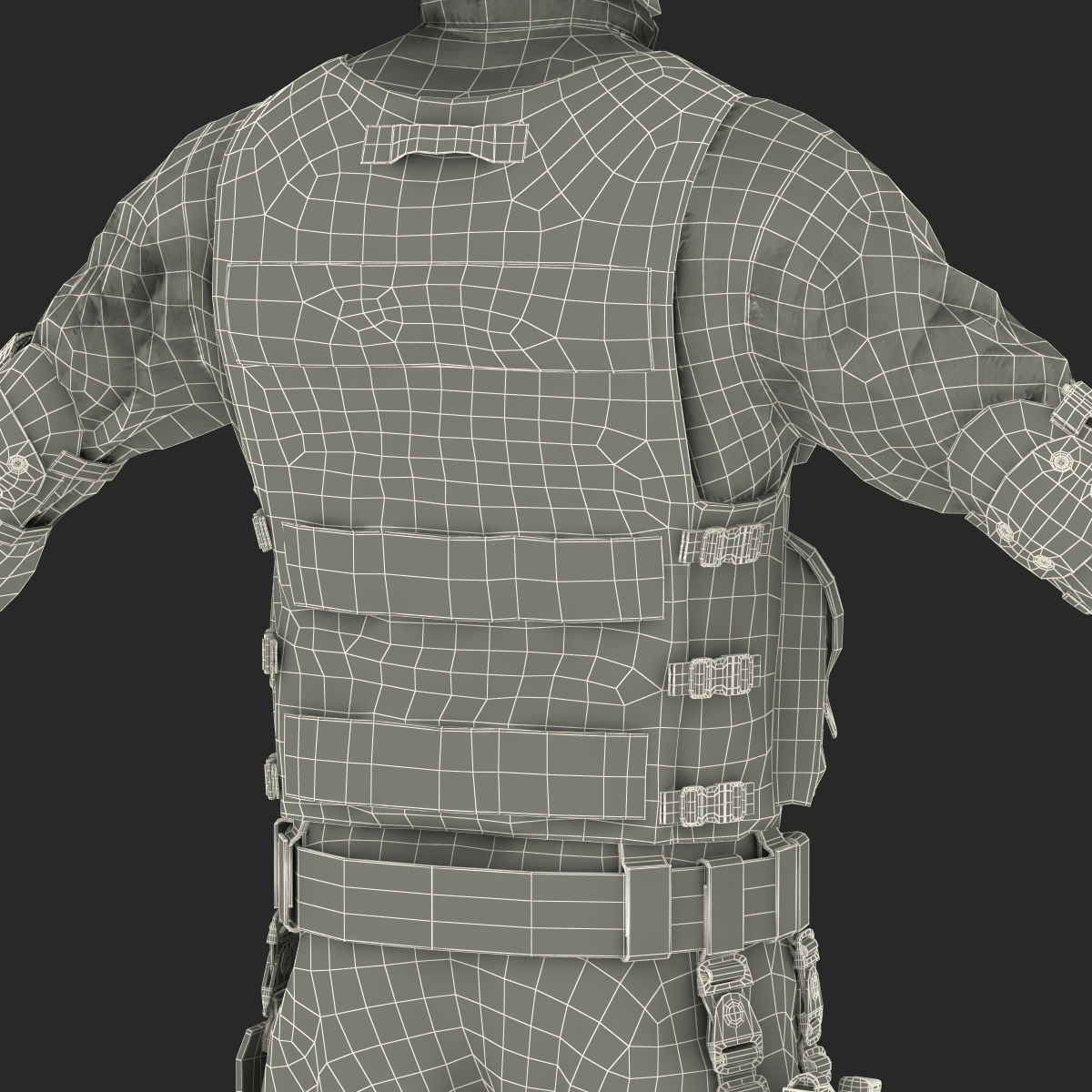 SWAT Man Asian 3D model