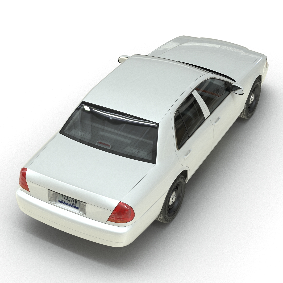 3D model Ford Crown Victoria Simple Interior