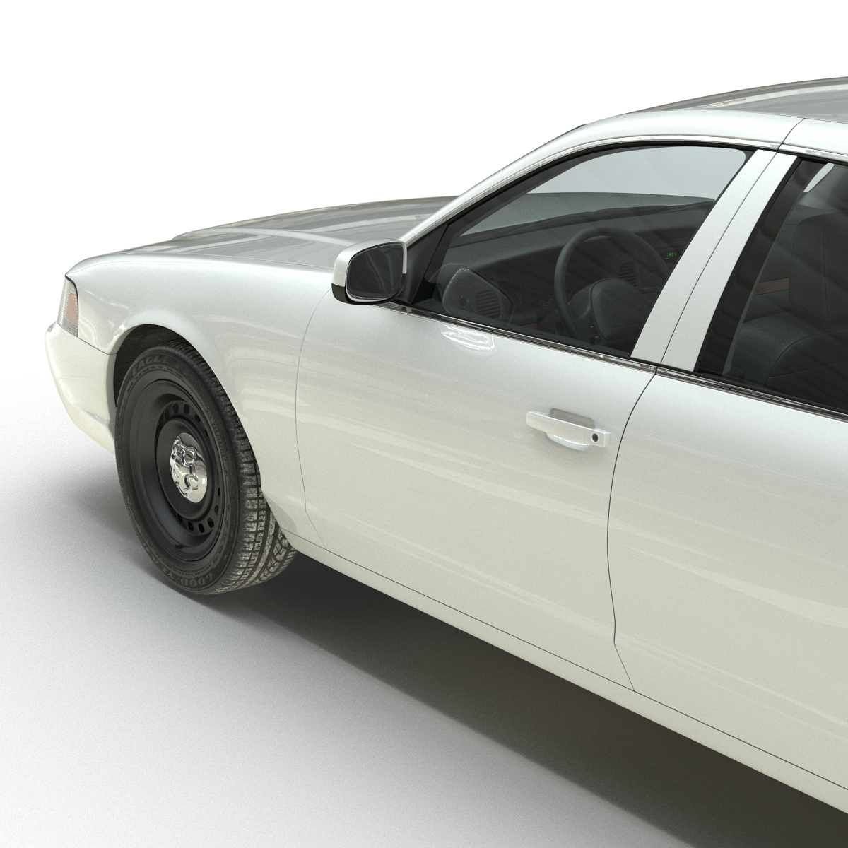 3D model Ford Crown Victoria Simple Interior