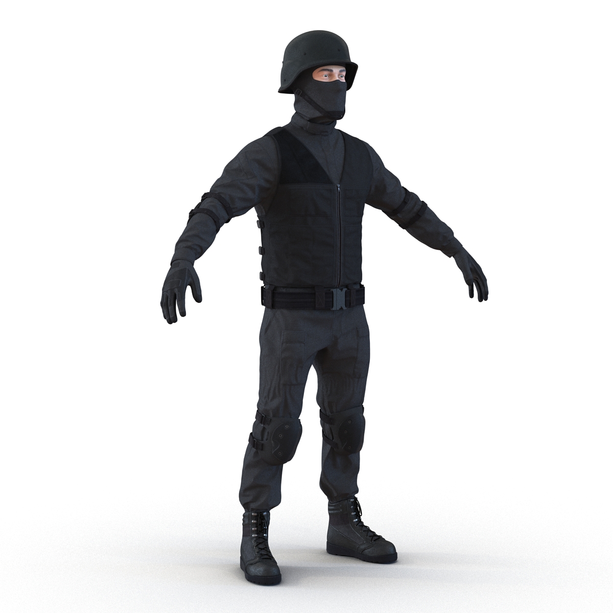 SWAT Man Mediterranean 2 3D model