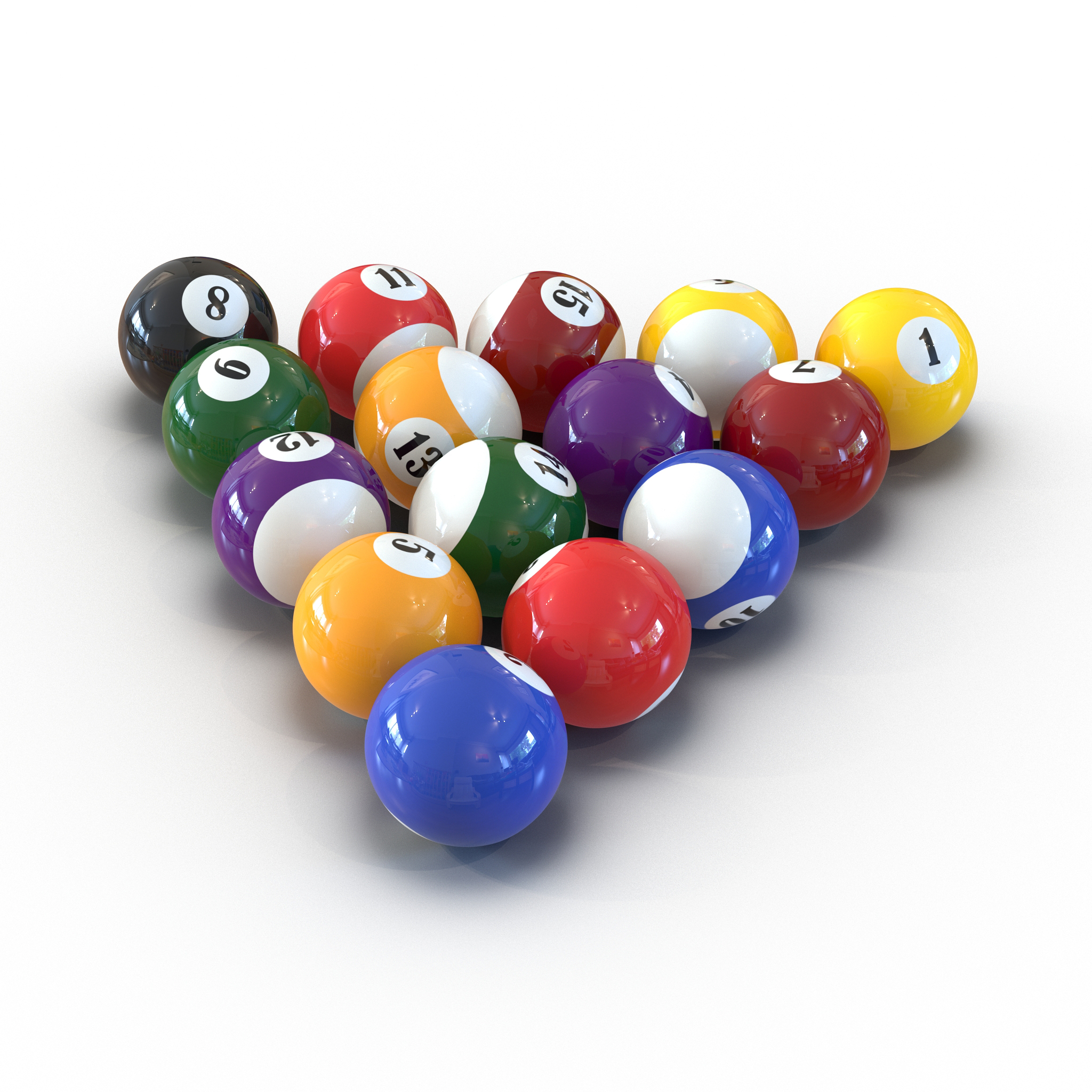 Billiard Balls 3D model