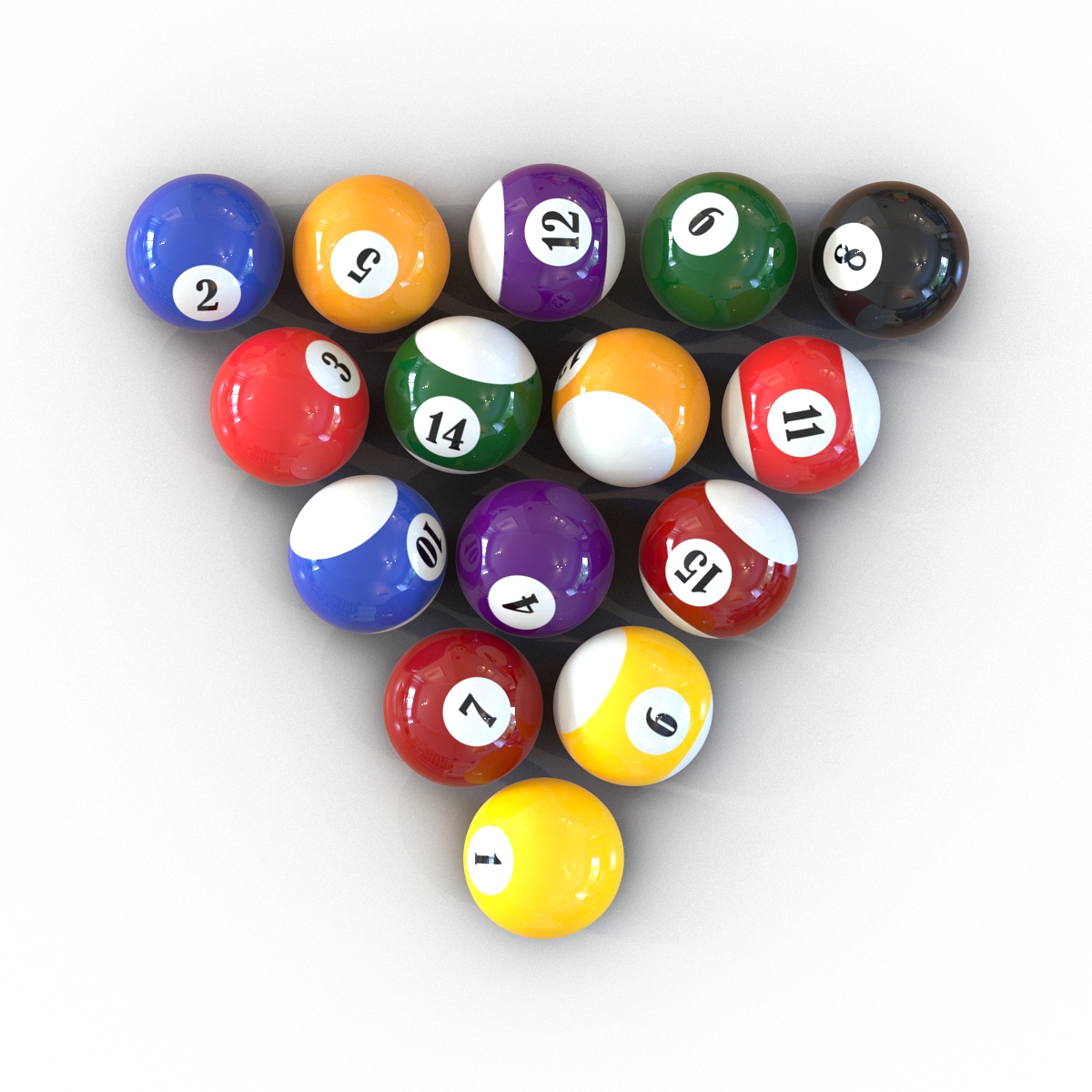 Billiard Balls 3D model