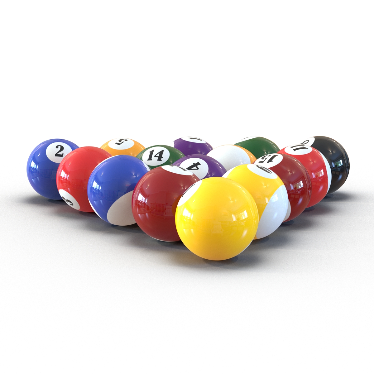 Billiard Balls 3D model