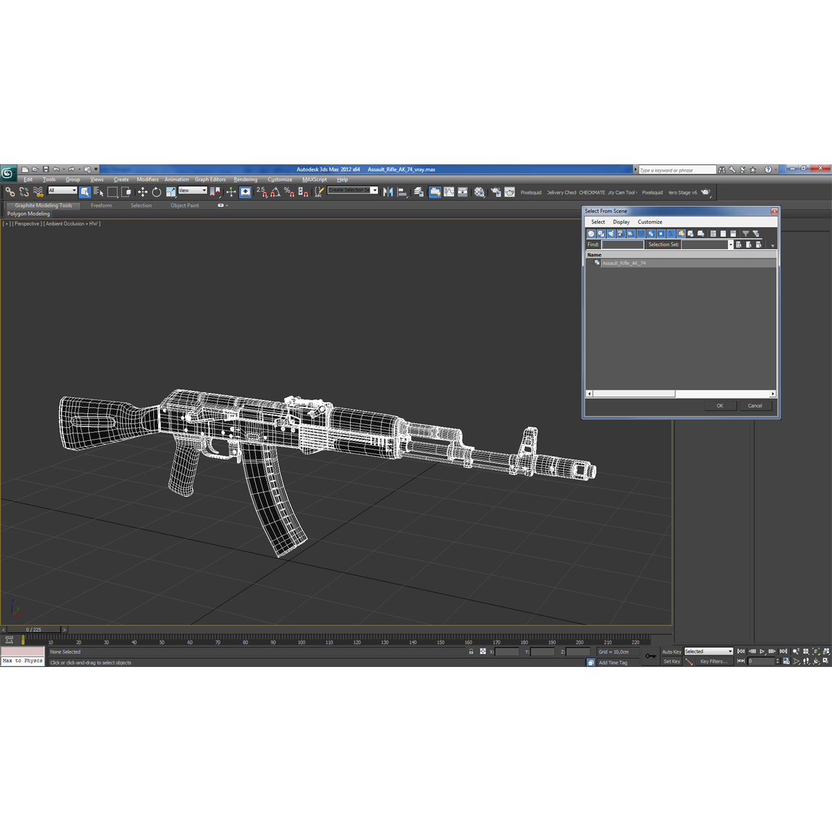 Assault Rifle AK 74 3D model