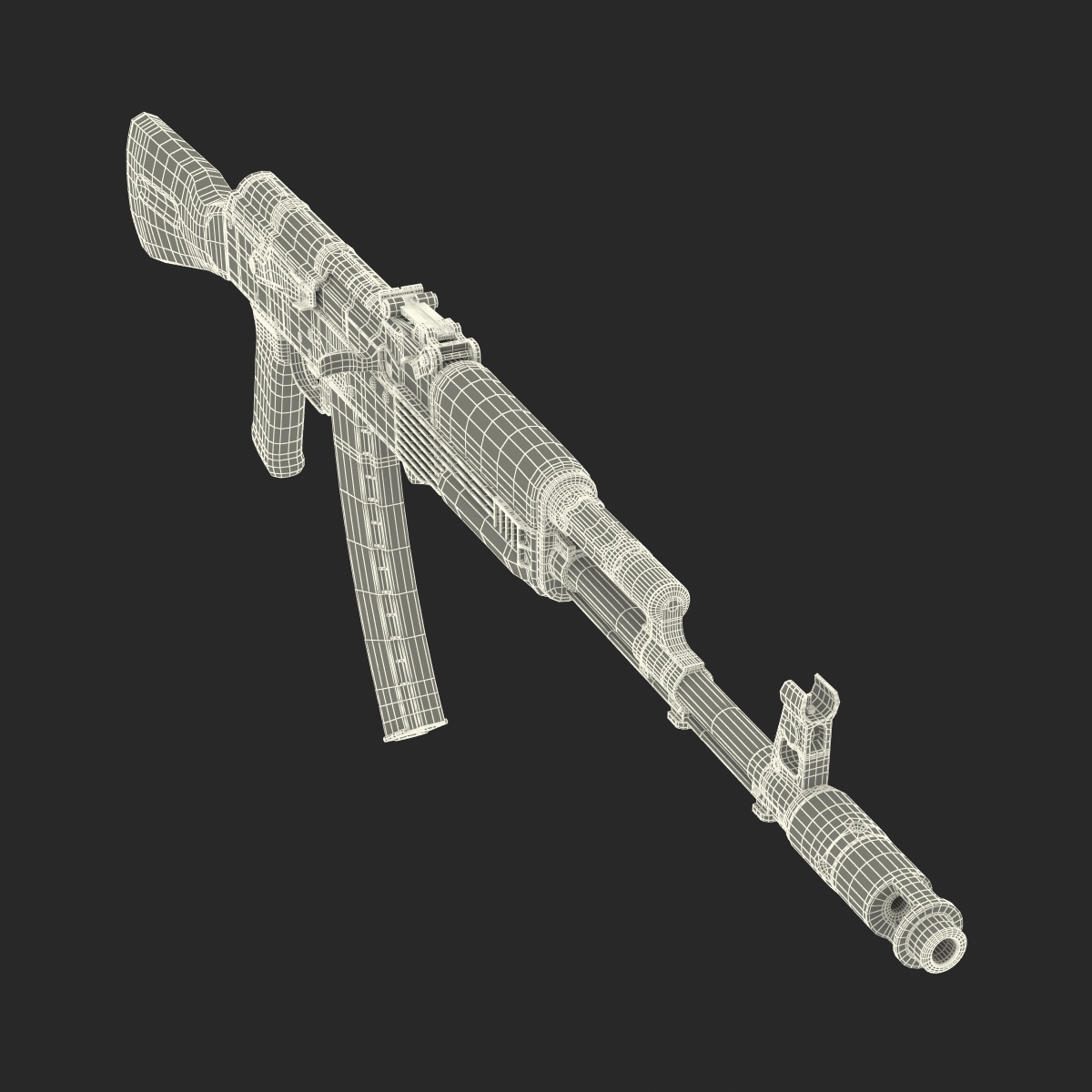 Assault Rifle AK 74 3D model