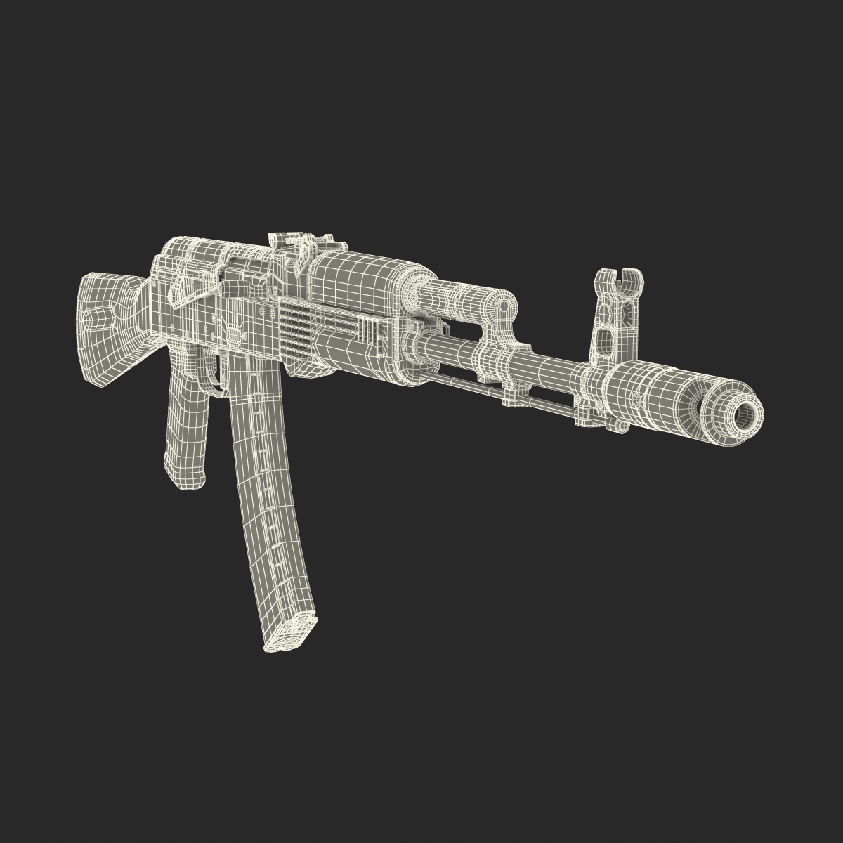 Assault Rifle AK 74 3D model