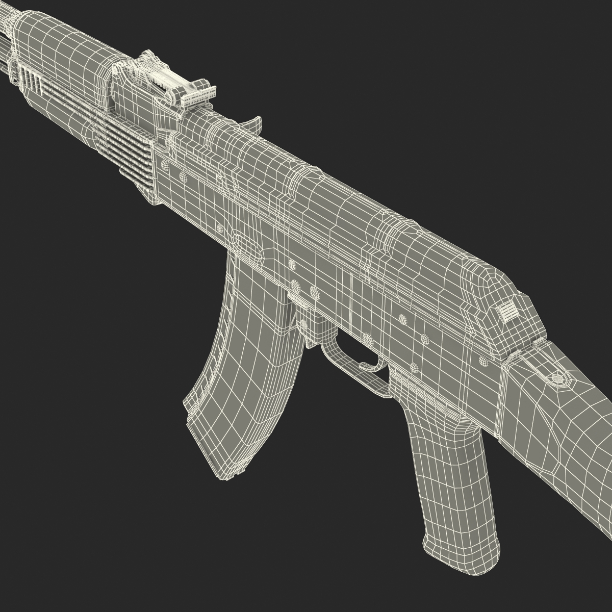 Assault Rifle AK 74 3D model