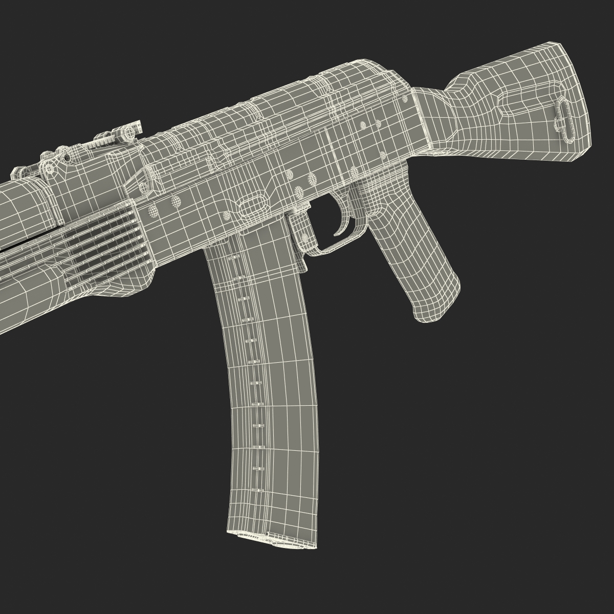 Assault Rifle AK 74 3D model