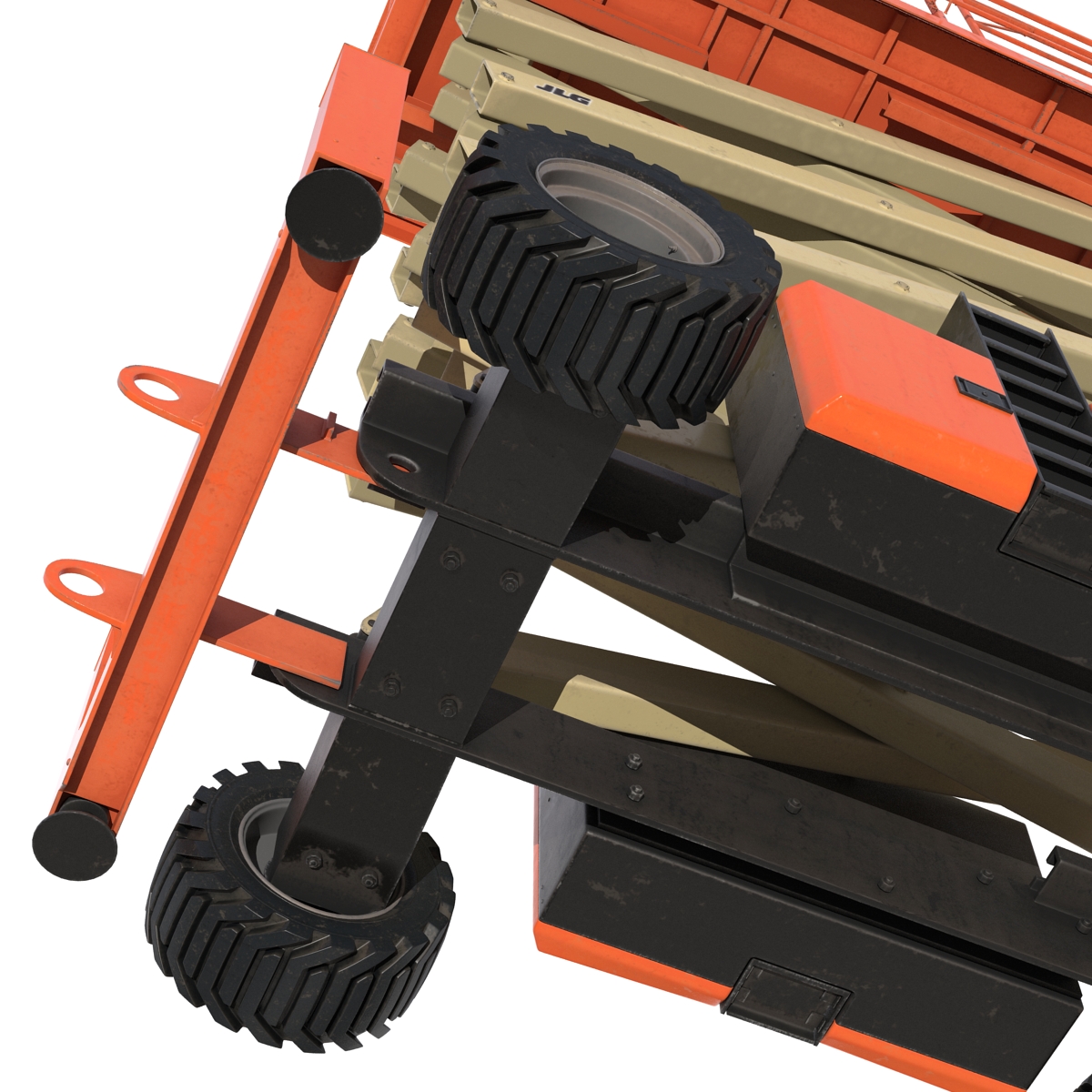 3D model Engine Powered Scissor Lift JLG 5394RT 2