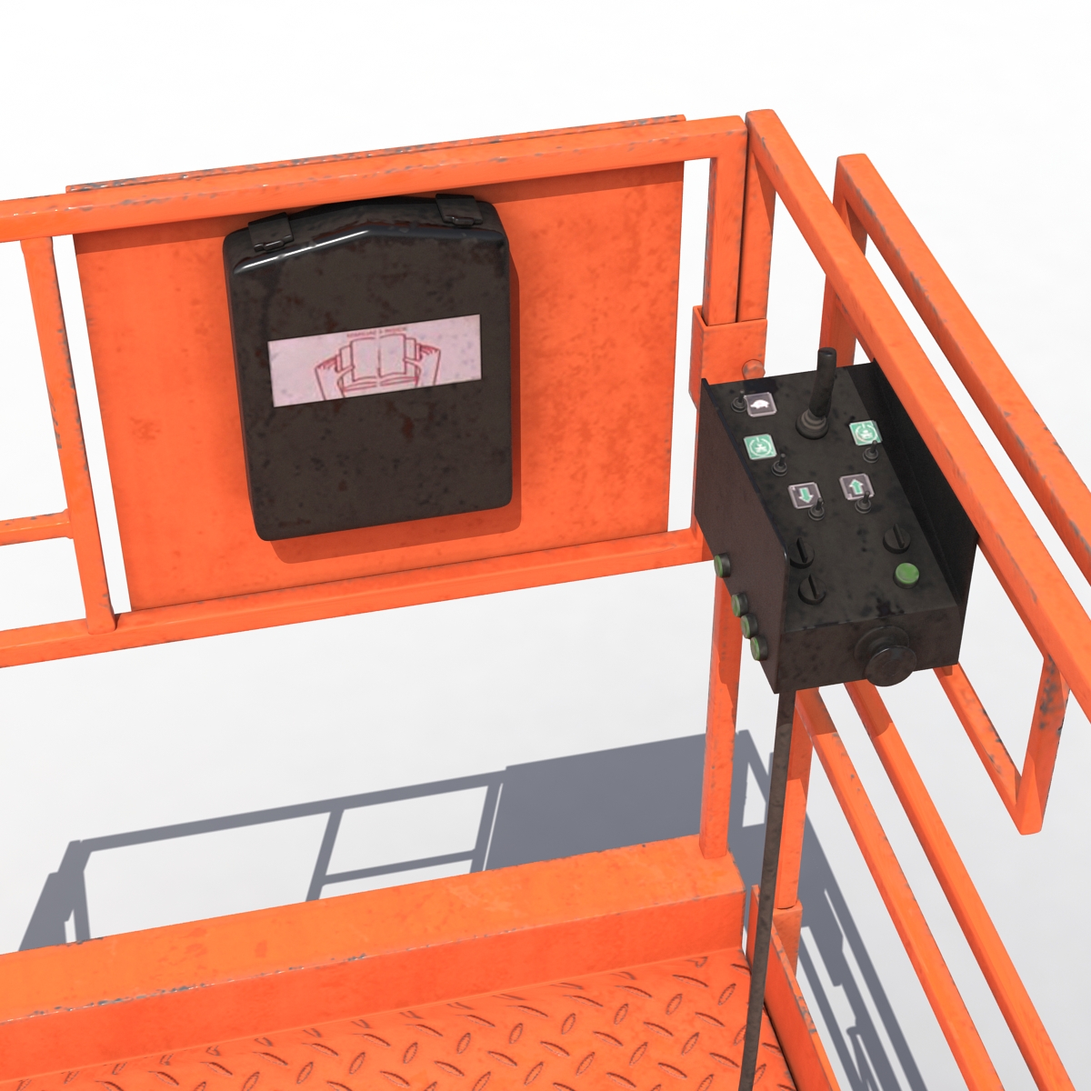 3D model Engine Powered Scissor Lift JLG 5394RT Rigged