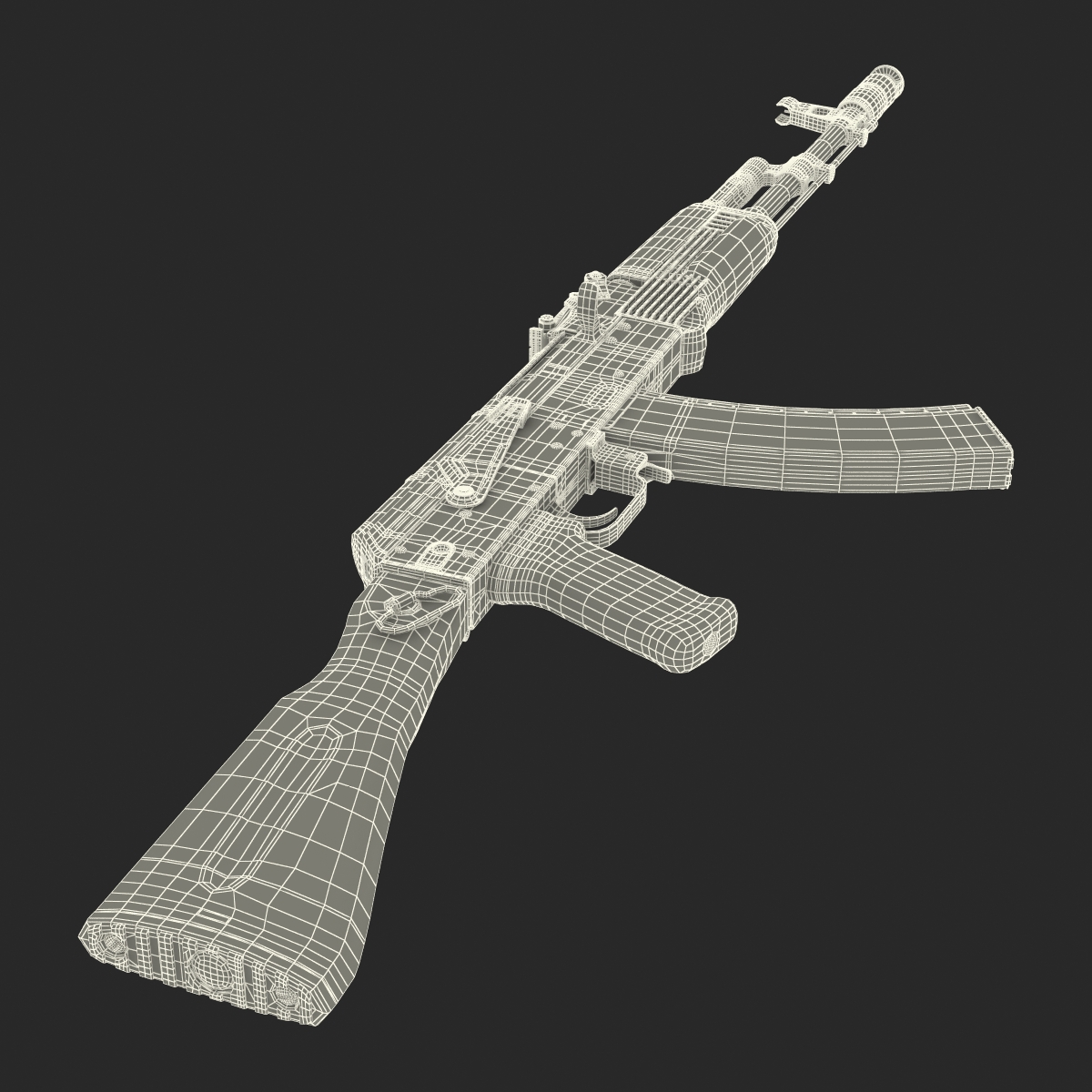 3D model Assault Rifle AK 74M