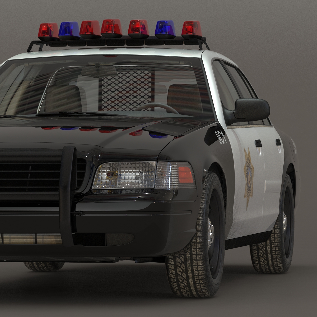 3D model Generic Police Car 2