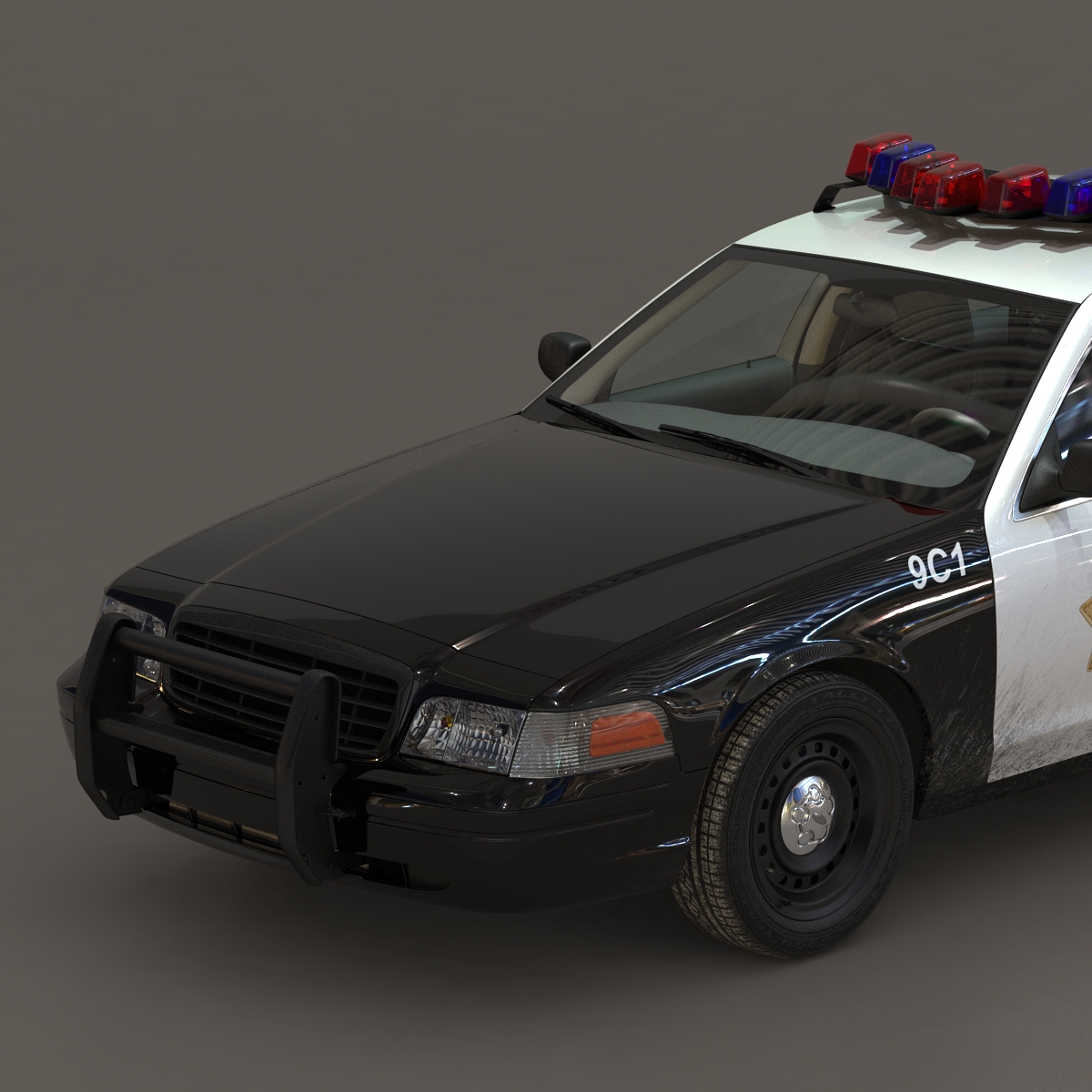 3D model Generic Police Car 2