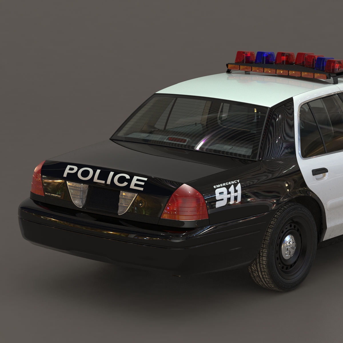 3D model Generic Police Car 2