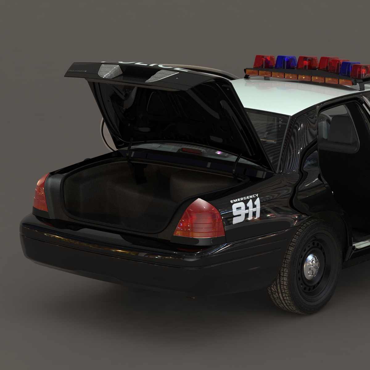 3D model Generic Police Car 2