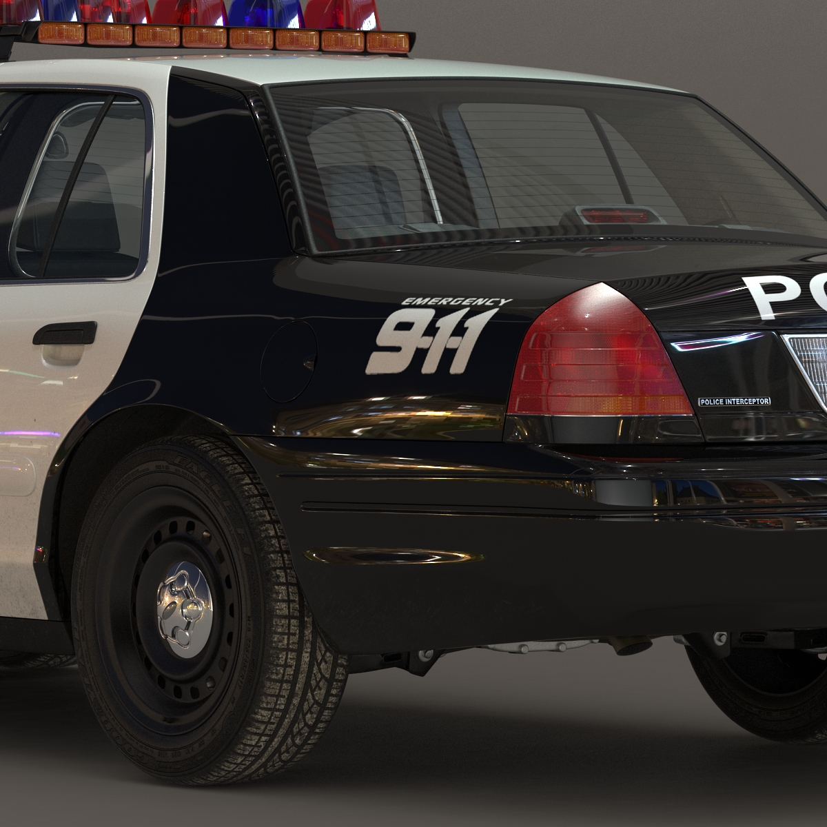 3D model Generic Police Car 2