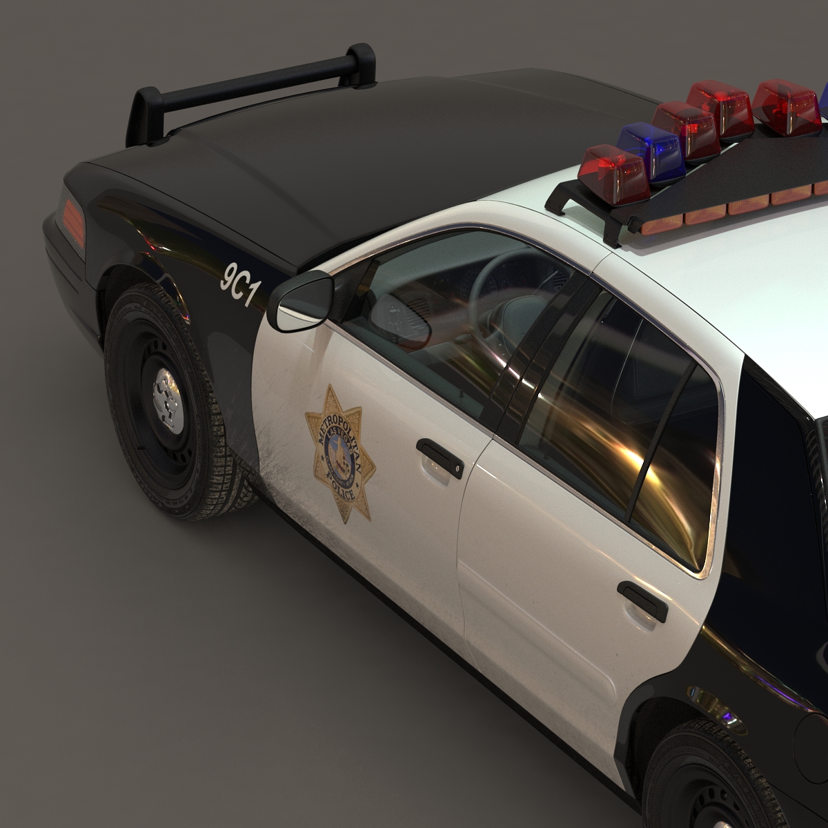 3D model Generic Police Car 2