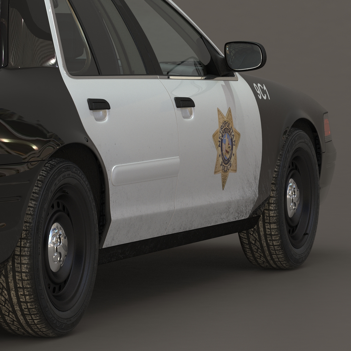 3D model Generic Police Car 2