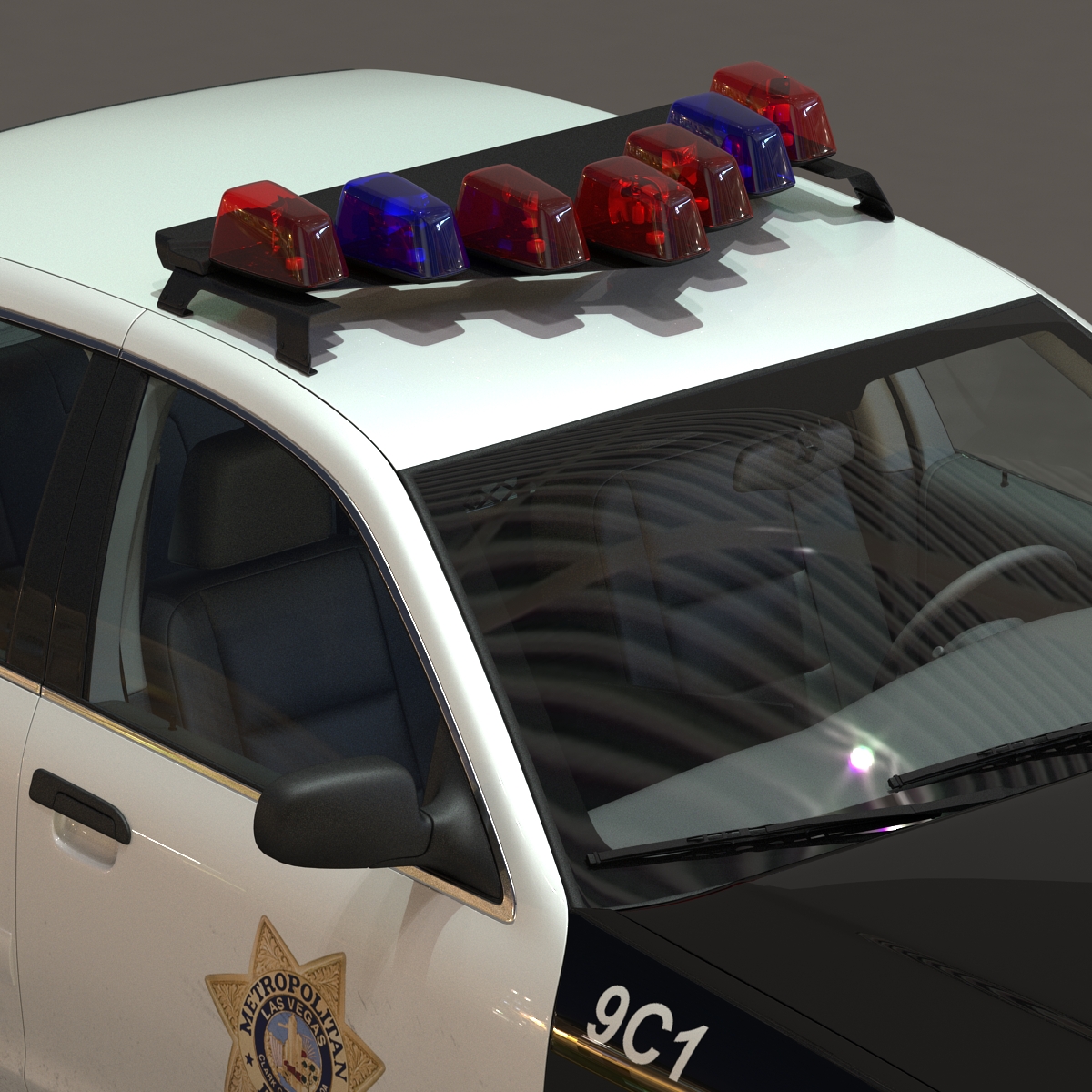 3D model Generic Police Car 2