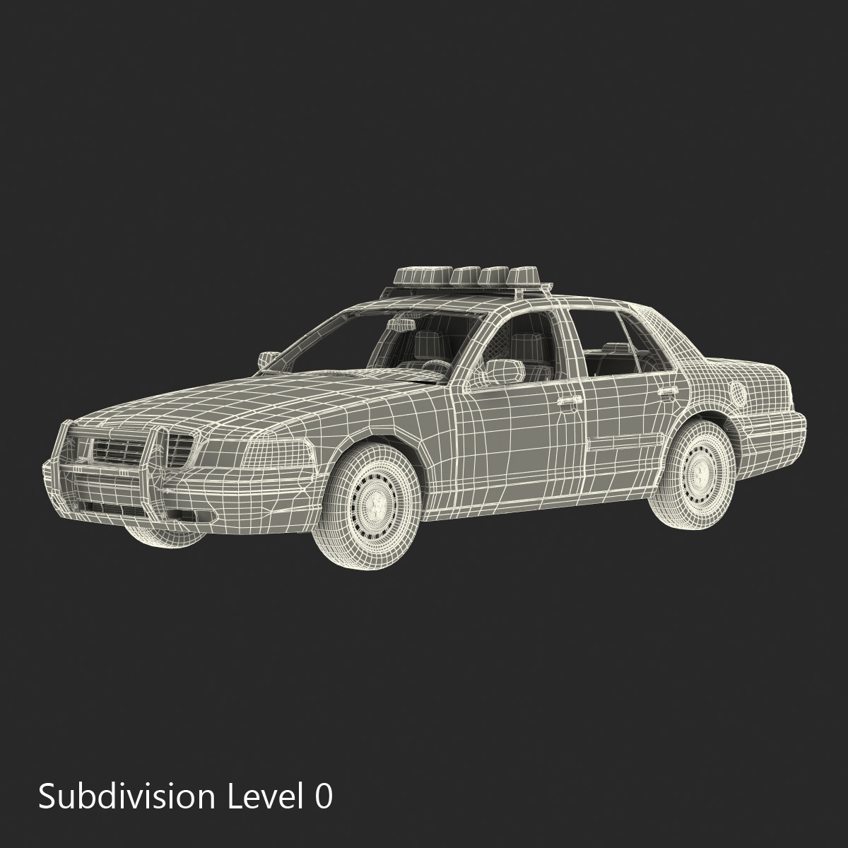 3D model Generic Police Car 2