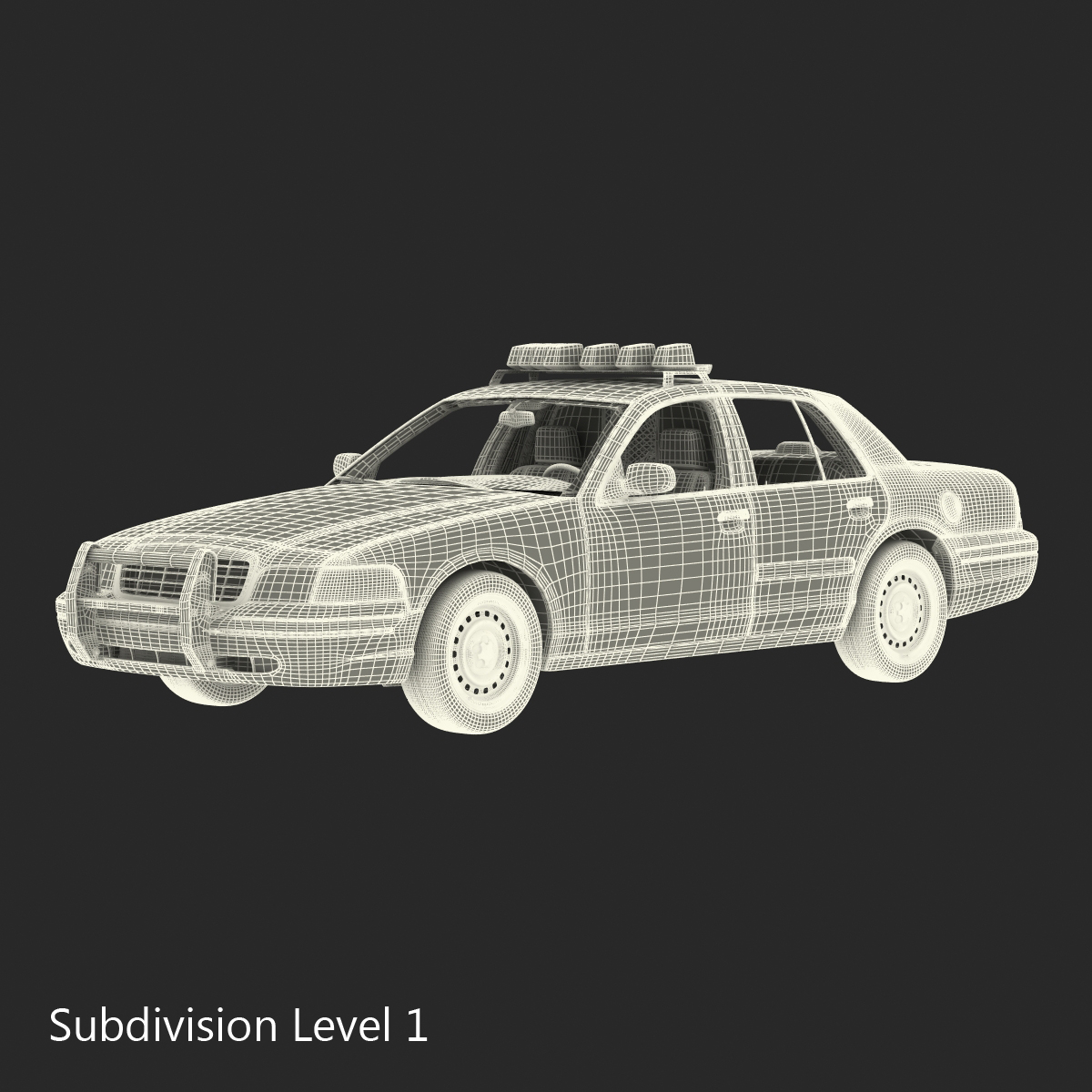 3D model Generic Police Car 2