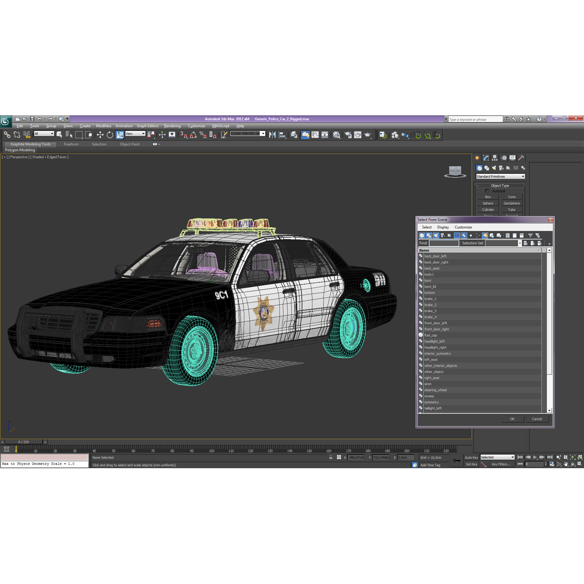 3D model Generic Police Car 2