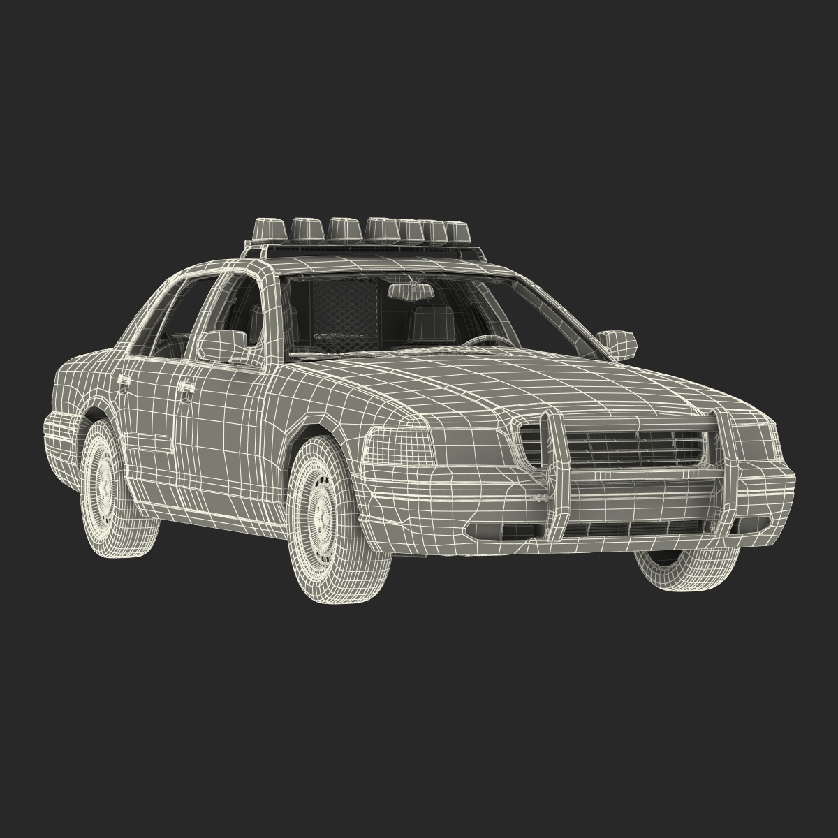 3D model Generic Police Car 2