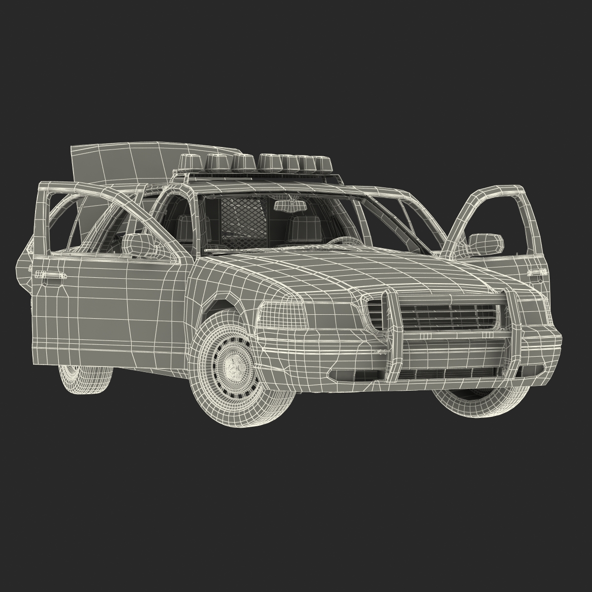 3D model Generic Police Car 2