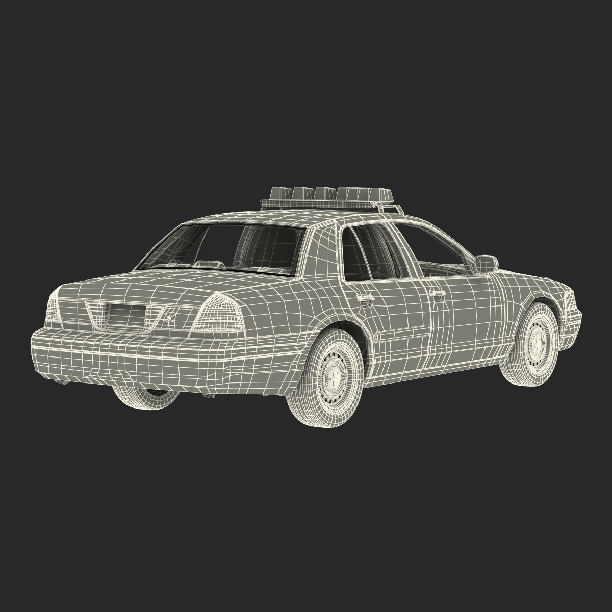 3D model Generic Police Car 2