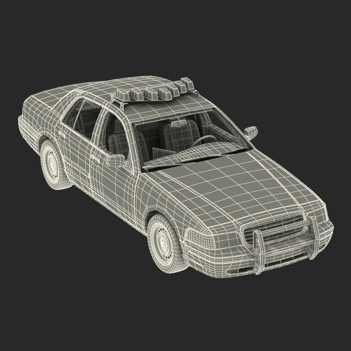 3D model Generic Police Car 2