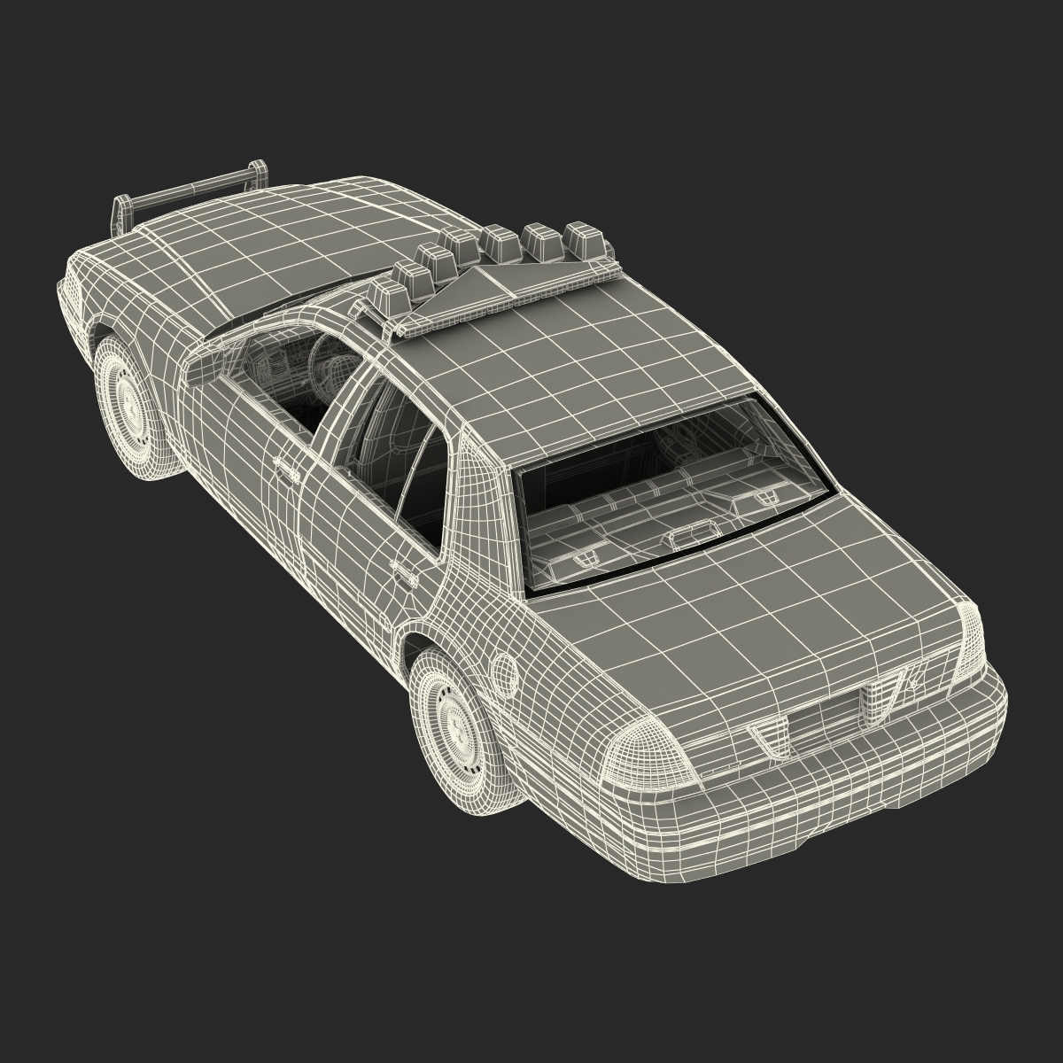 3D model Generic Police Car 2