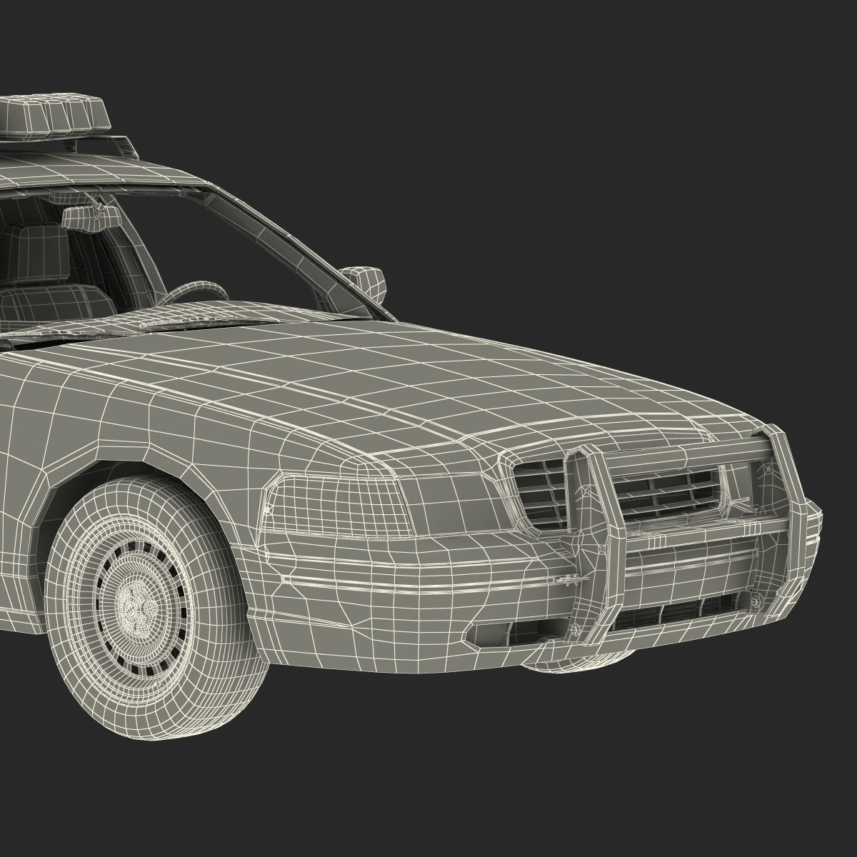 3D model Generic Police Car 2