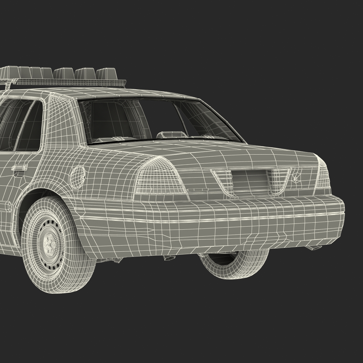 3D model Generic Police Car 2