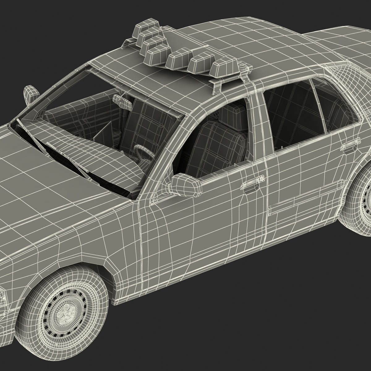 3D model Generic Police Car 2