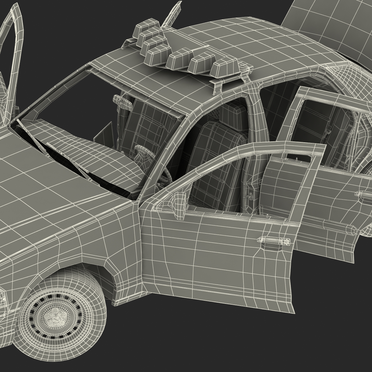 3D model Generic Police Car 2