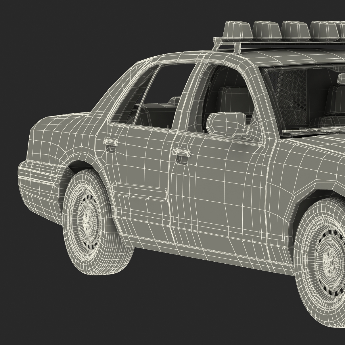 3D model Generic Police Car 2