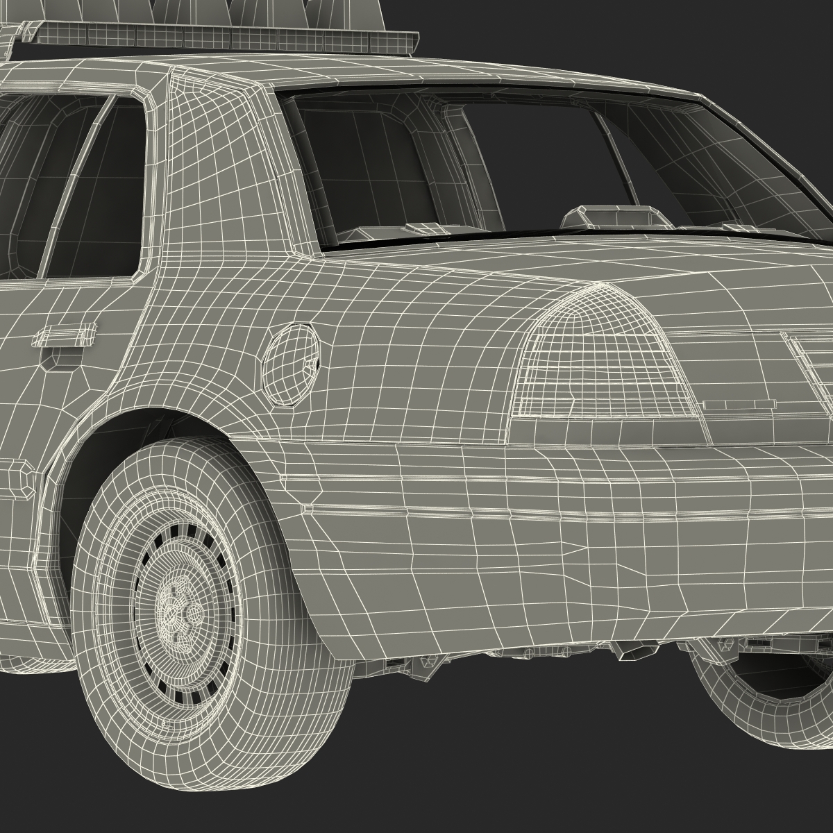 3D model Generic Police Car 2