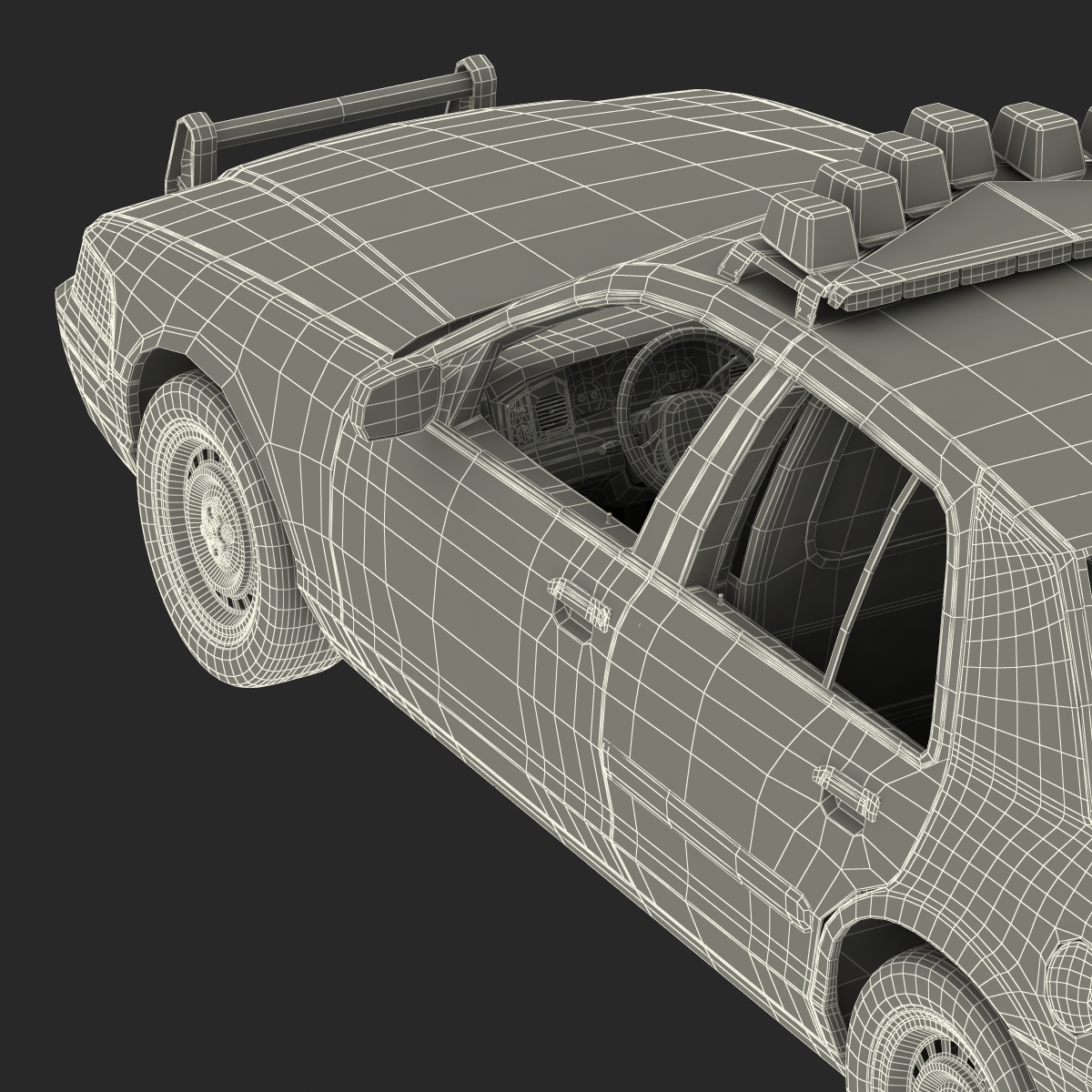 3D model Generic Police Car 2