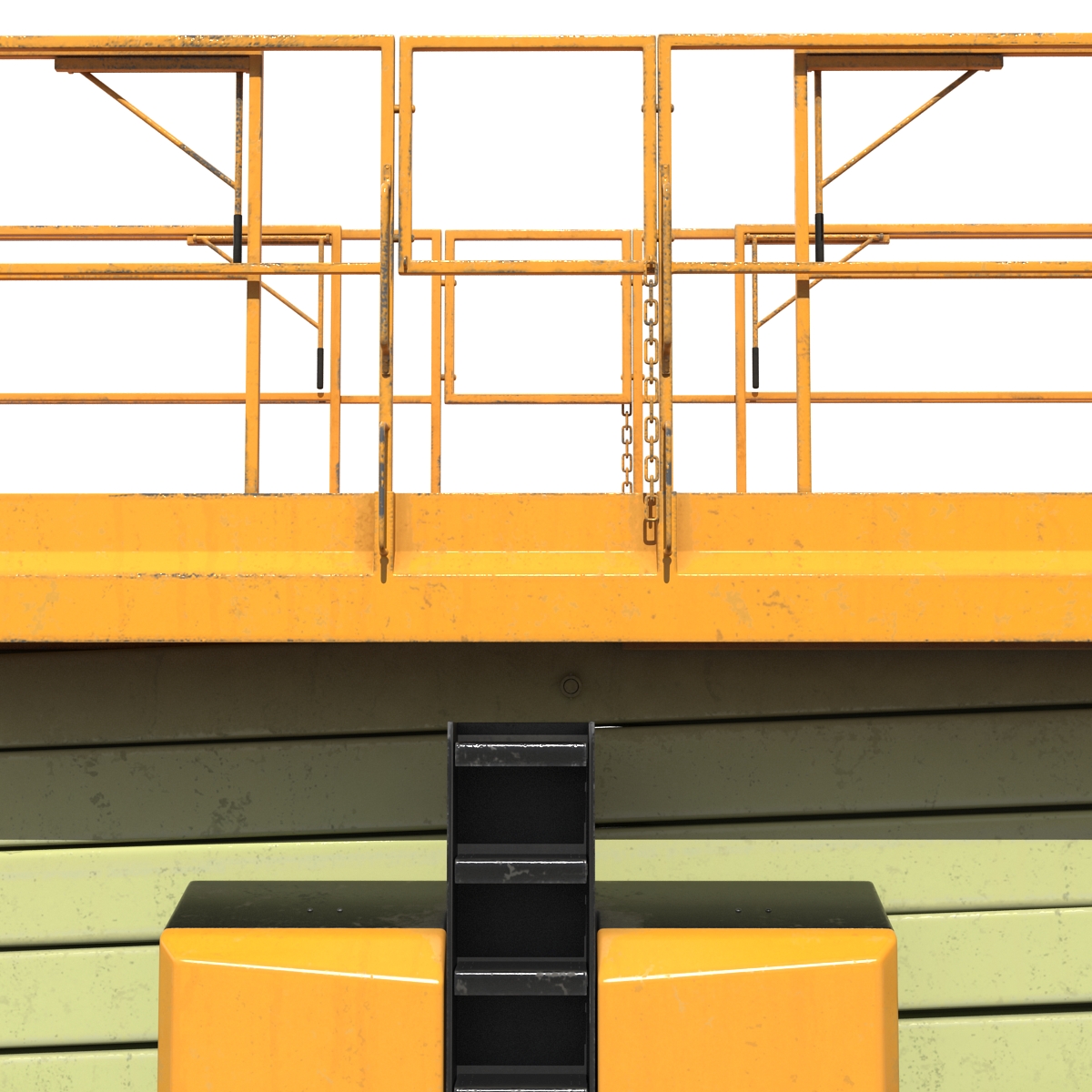 Engine Powered Scissor Lift Generic 3 Rigged 3D model