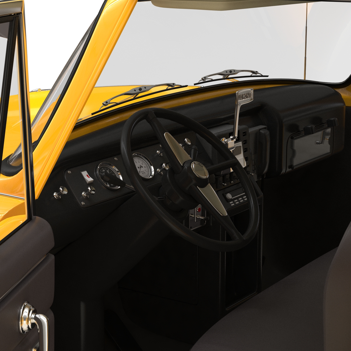 Old NYC Checker Cab 3D model