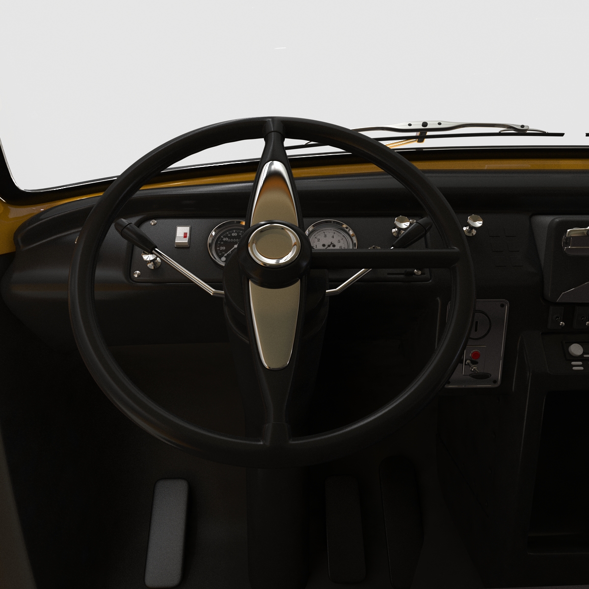 Old NYC Checker Cab 3D model