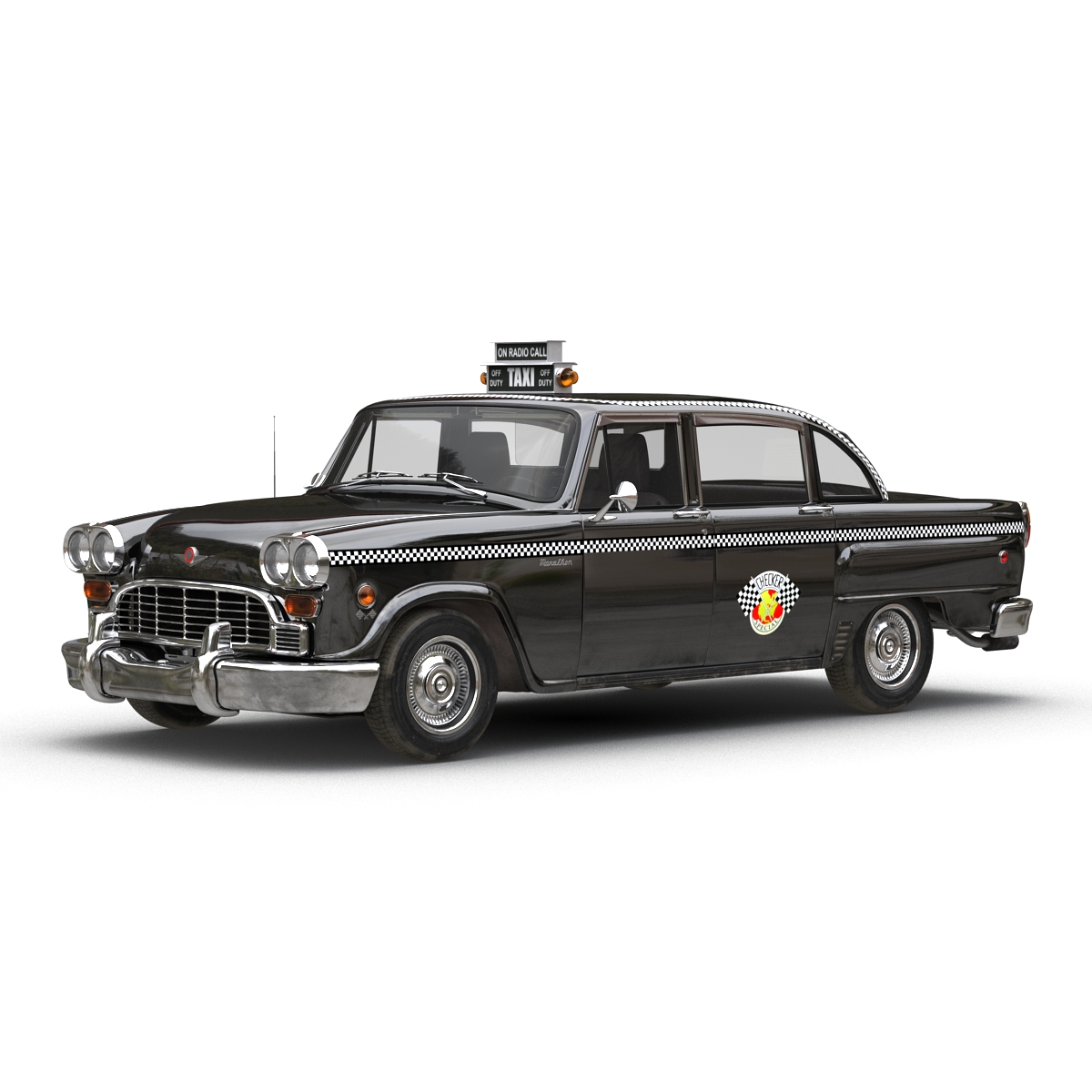 3D Checker Cab