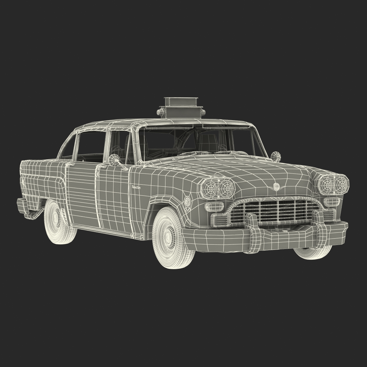 3D Checker Cab